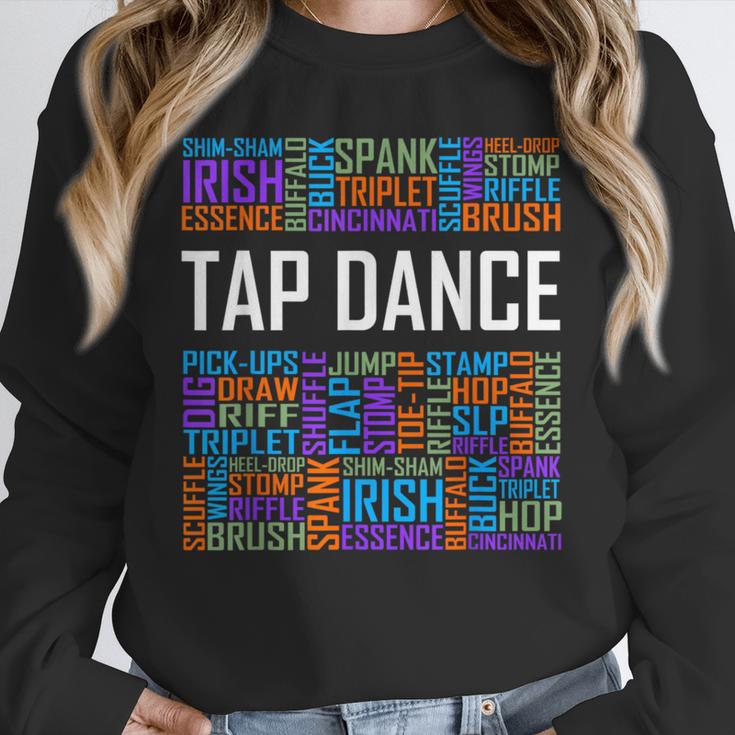 Tap Dance Words Lover Tap Dancer Dancing Teacher Unisex Sweatshirt, novelty gifts, funny gifts