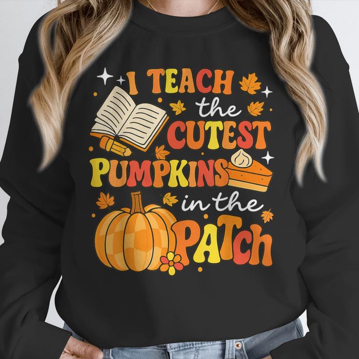 I Teach The Coolest Pumpkins In The Patch Teacher Halloween Unisex Sweatshirt, novelty gifts, funny gifts I Teach The Coolest Pumpkins In The Patch Teacher Halloween Unisex Sweatshirt, novelty gifts, funny gifts