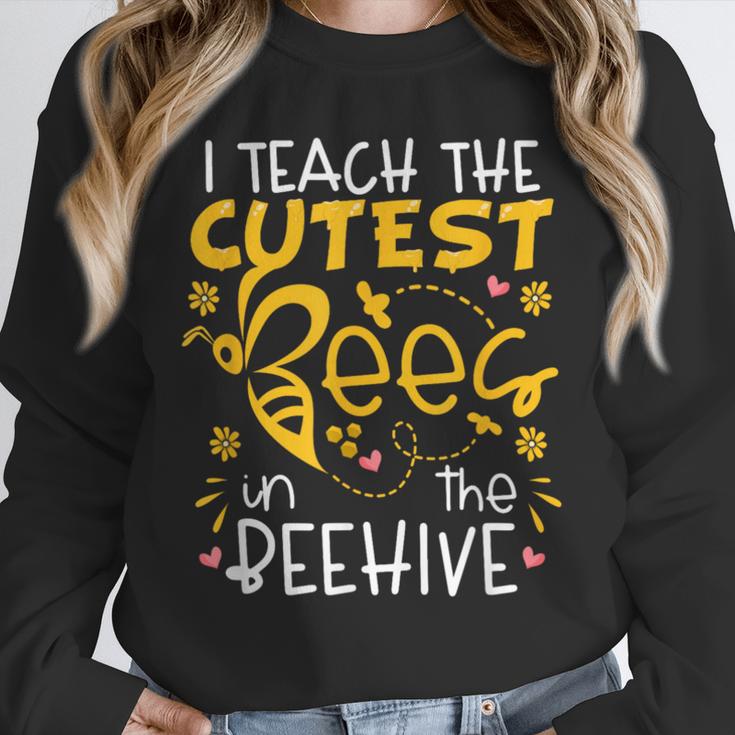 I Teach The Cutest Bees In The Beehive Teacher Unisex Sweatshirt, novelty gifts, funny gifts I Teach The Cutest Bees In The Beehive Teacher Unisex Sweatshirt, novelty gifts, funny gifts