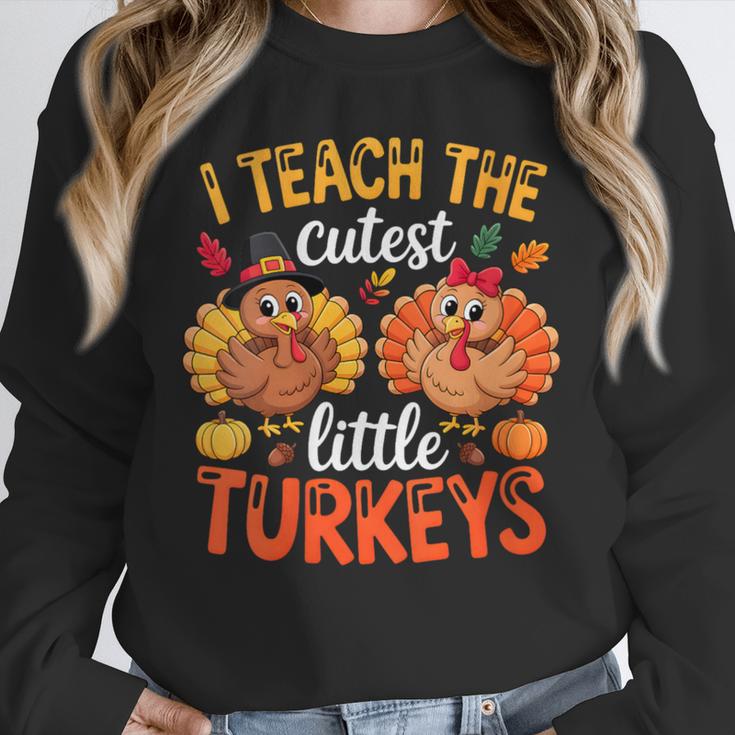 I Teach The Cutest Little Turkeys Teacher Thanksgiving Unisex Sweatshirt, novelty gifts, funny gifts I Teach The Cutest Little Turkeys Teacher Thanksgiving Unisex Sweatshirt, novelty gifts, funny gifts