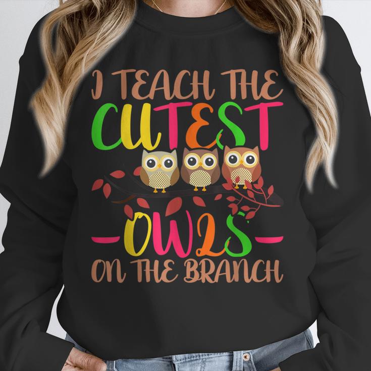 I Teach The Cutest Owls Christmas Or Teachers Day Unisex Sweatshirt, novelty gifts, funny gifts