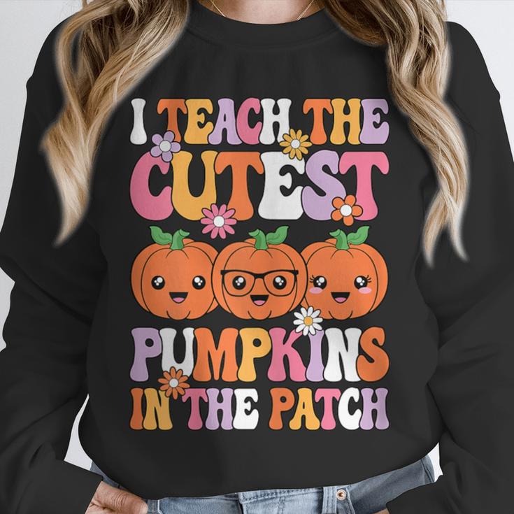 I Teach The Cutest Pumpkins Halloween Fall Teacher Women Unisex Sweatshirt, novelty gifts, funny gifts I Teach The Cutest Pumpkins Halloween Fall Teacher Women Unisex Sweatshirt, novelty gifts, funny gifts