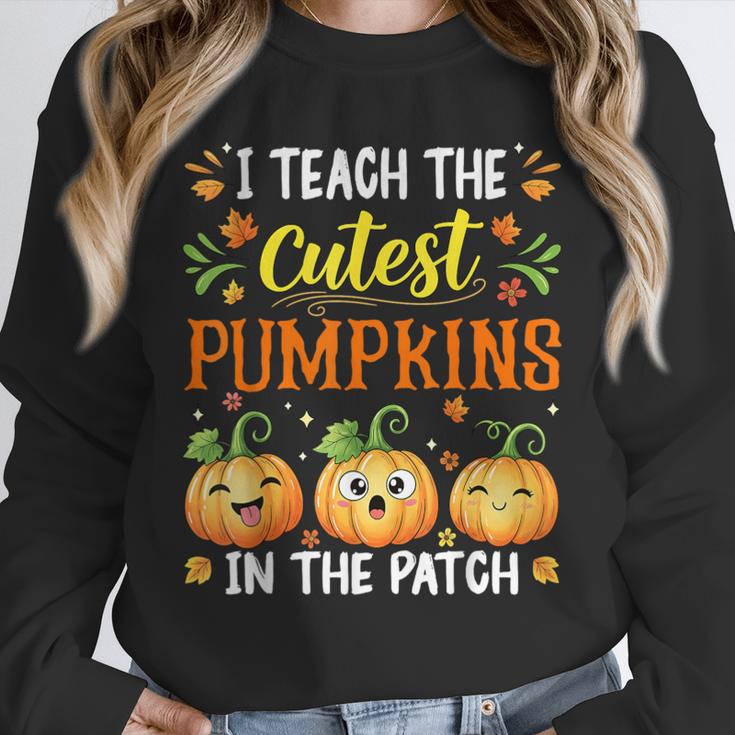 I Teach The Cutest Pumpkins Halloween Teacher Unisex Sweatshirt, novelty gifts, funny gifts I Teach The Cutest Pumpkins Halloween Teacher Unisex Sweatshirt, novelty gifts, funny gifts