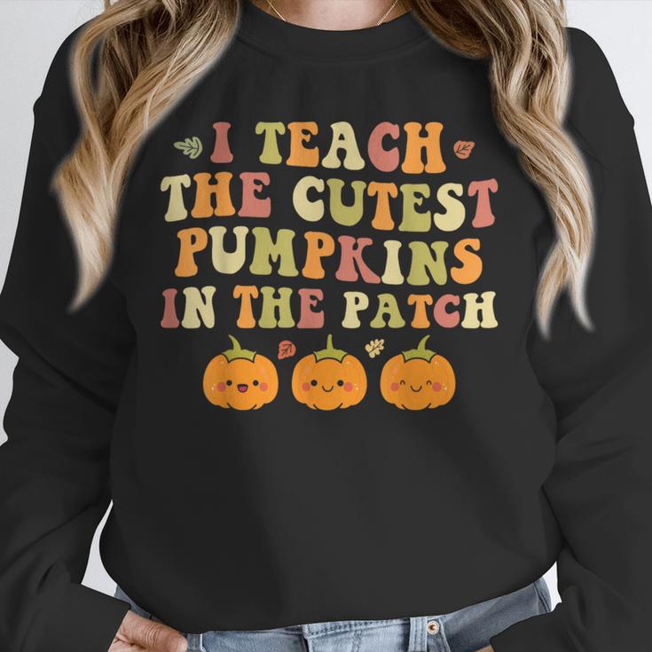 I Teach The Cutest Pumpkins In The Patch Fall Season Teacher Unisex Sweatshirt, novelty gifts, funny gifts I Teach The Cutest Pumpkins In The Patch Fall Season Teacher Unisex Sweatshirt, novelty gifts, funny gifts