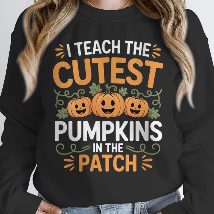 I Teach The Cutest Pumpkins In The Patch Halloween Teacher Unisex Sweatshirt, novelty gifts, funny gifts I Teach The Cutest Pumpkins In The Patch Halloween Teacher Unisex Sweatshirt, novelty gifts, funny gifts