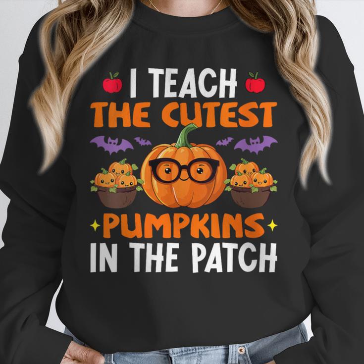 I Teach The Cutest Pumpkins In The Patch Halloween Teacher Unisex Sweatshirt, novelty gifts, funny gifts I Teach The Cutest Pumpkins In The Patch Halloween Teacher Unisex Sweatshirt, novelty gifts, funny gifts