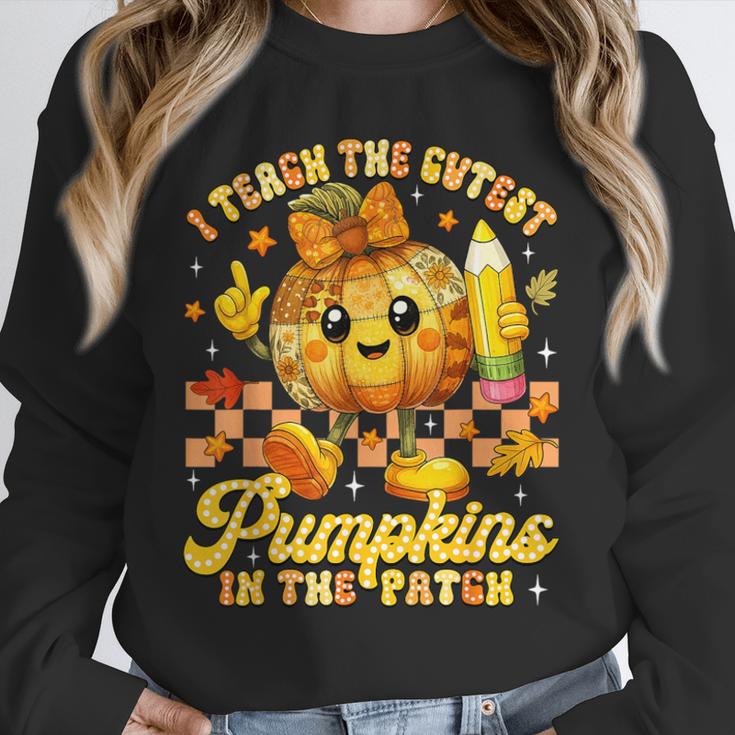I Teach The Cutest Pumpkins In The Patch Teacher Halloween Unisex Sweatshirt, novelty gifts, funny gifts I Teach The Cutest Pumpkins In The Patch Teacher Halloween Unisex Sweatshirt, novelty gifts, funny gifts