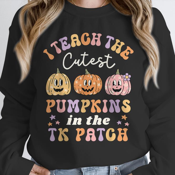 I Teach The Cutest Pumpkins In The TK Patch TK Teacher Fall Unisex Sweatshirt, novelty gifts, funny gifts I Teach The Cutest Pumpkins In The TK Patch TK Teacher Fall Unisex Sweatshirt, novelty gifts, funny gifts