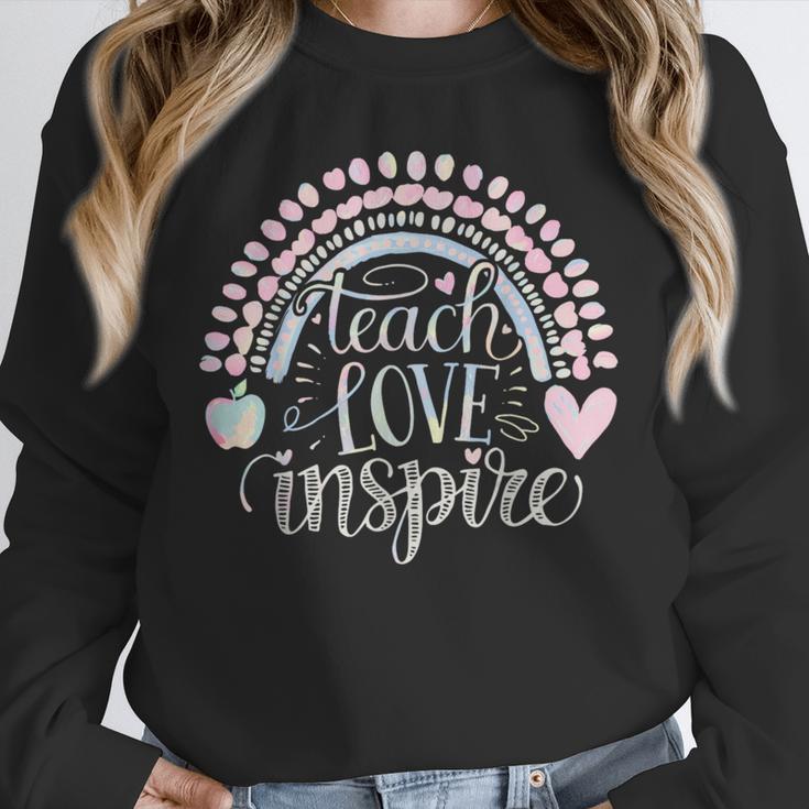 Teach Love Inspire Teacher Unisex Sweatshirt, novelty gifts, funny gifts