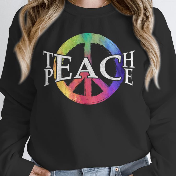 Teach Peace For Teachers And Educators Counselor Unisex Sweatshirt, novelty gifts, funny gifts Teach Peace For Teachers And Educators Counselor Unisex Sweatshirt, novelty gifts, funny gifts
