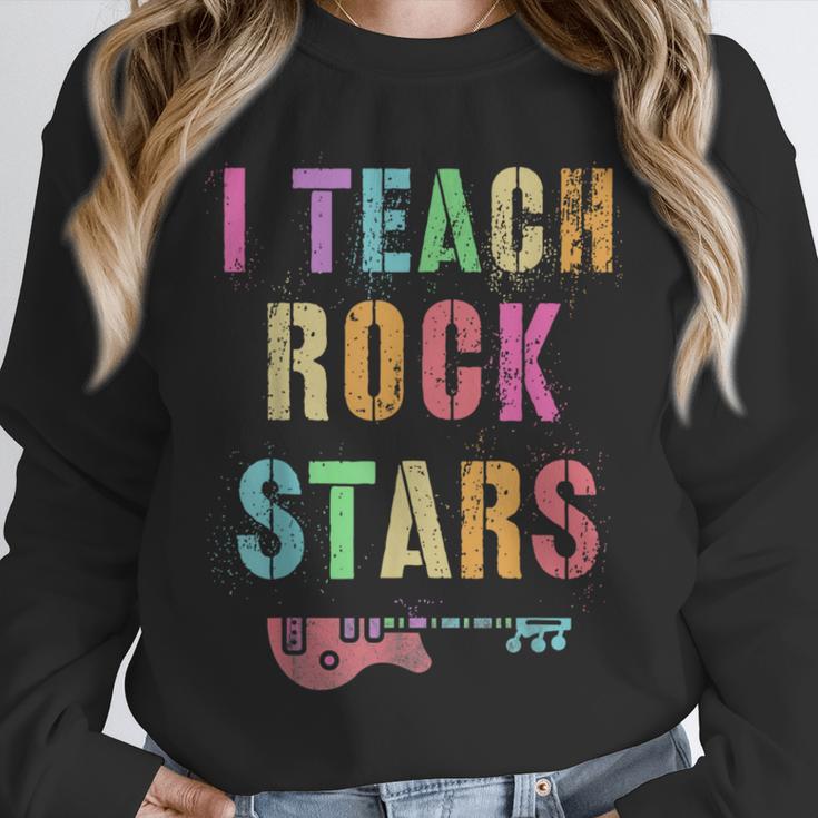 I TEACH ROCKSTARS Band Vibes Teacher Rocks My Music Teaching Unisex Sweatshirt, novelty gifts, funny gifts I TEACH ROCKSTARS Band Vibes Teacher Rocks My Music Teaching Unisex Sweatshirt, novelty gifts, funny gifts