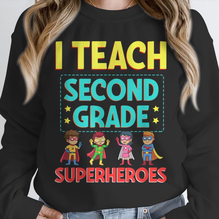 I Teach Second Grade Superheroes Teacher Superhero Unisex Sweatshirt, novelty gifts, funny gifts I Teach Second Grade Superheroes Teacher Superhero Unisex Sweatshirt, novelty gifts, funny gifts