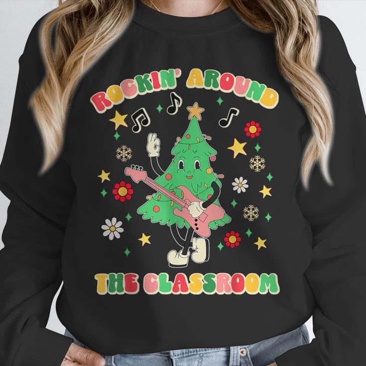 Teacher Christmas Shirts Pajama Matching Rockin' Around The Classroom -Adult Short Sleeve Small Modern Festive Christmas Teacher Xmas Vibes T-Shirt Unisex Sweatshirt, novelty gifts, funny gifts Teacher Christmas Shirts Pajama Matching Rockin' Around The Classroom -Adult Short Sleeve Small Modern Festive Christmas Teacher Xmas Vibes T-Shirt Unisex Sweatshirt, novelty gifts, funny gifts