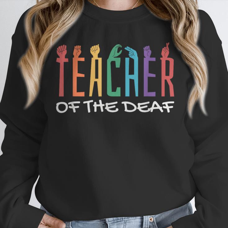 Teacher Of The Deaf ASL Teacher & Deaf Awareness Unisex Sweatshirt, novelty gifts, funny gifts Teacher Of The Deaf ASL Teacher & Deaf Awareness Unisex Sweatshirt, novelty gifts, funny gifts