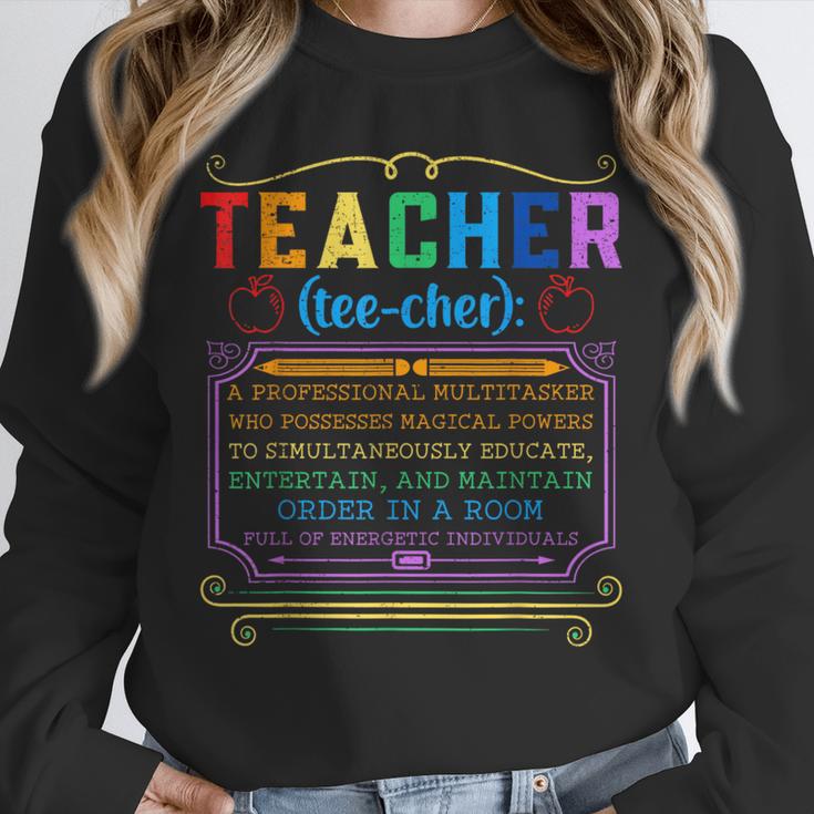 Teacher Definition Teaching School Teacher Unisex Sweatshirt, novelty gifts, funny gifts Teacher Definition Teaching School Teacher Unisex Sweatshirt, novelty gifts, funny gifts