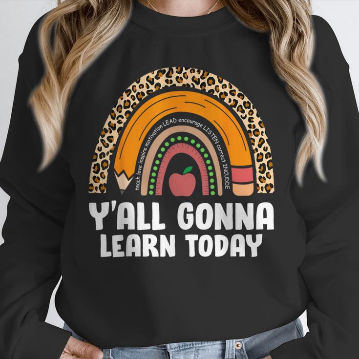 Teacher First Day Of School Y'All Gonna Learn Today Unisex Sweatshirt, novelty gifts, funny gifts Teacher First Day Of School Y'All Gonna Learn Today Unisex Sweatshirt, novelty gifts, funny gifts