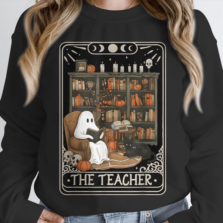 The Teacher Ghost Book Reading Books Lover Halloween Unisex Sweatshirt, novelty gifts, funny gifts