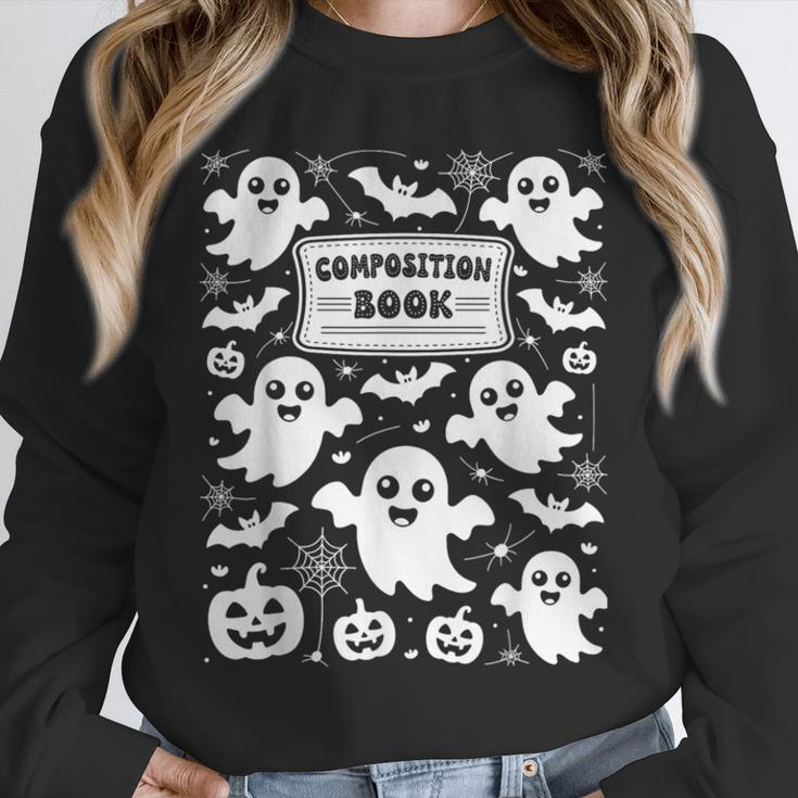 Teacher Halloween Composition Notebook Costume Halloween Unisex Sweatshirt, novelty gifts, funny gifts