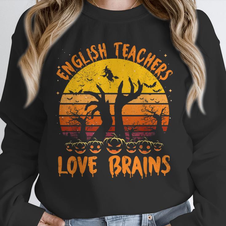 Teacher Halloween All English Teachers Love Brains Unisex Sweatshirt, novelty gifts, funny gifts Teacher Halloween All English Teachers Love Brains Unisex Sweatshirt, novelty gifts, funny gifts