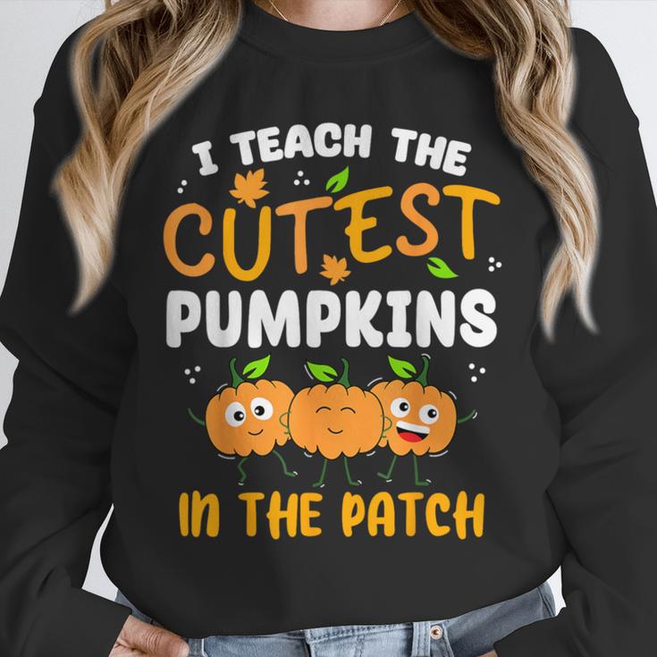 Teacher Halloween Pre-K Teacher Kindergarten Cutest Pumpkins Men Women Kids Unisex Sweatshirt, novelty gifts, funny gifts