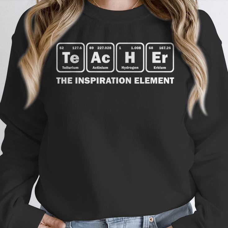 Teacher The Inspiration Element Periodic Table Word Science Unisex Sweatshirt, novelty gifts, funny gifts
