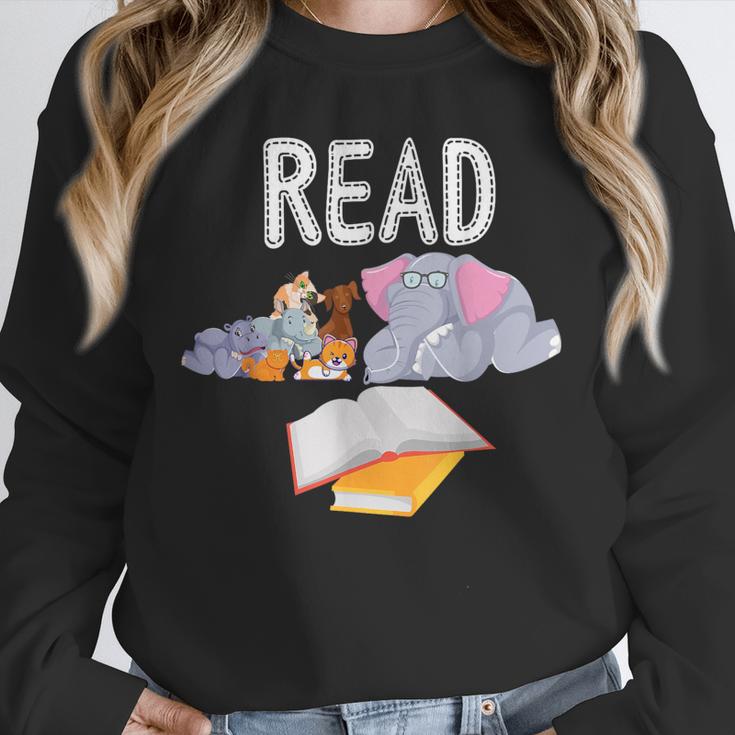 Teacher Library Read Book Club Piggie Elephant Pigeons Men Women Kids Unisex Sweatshirt, novelty gifts, funny gifts Teacher Library Read Book Club Piggie Elephant Pigeons Men Women Kids Unisex Sweatshirt, novelty gifts, funny gifts