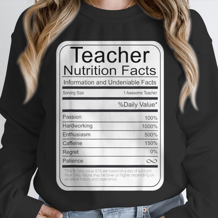 Teacher Nutrition Facts Teachers Nutritional Fact Unisex Sweatshirt, novelty gifts, funny gifts Teacher Nutrition Facts Teachers Nutritional Fact Unisex Sweatshirt, novelty gifts, funny gifts