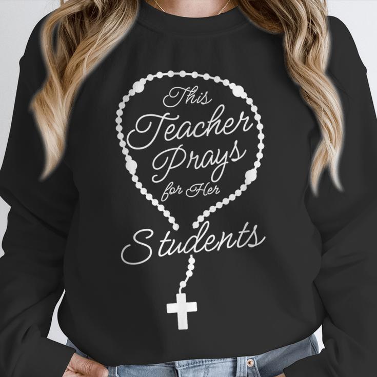 This Teacher Prays For Her Students Catholic Rosary Unisex Sweatshirt, novelty gifts, funny gifts This Teacher Prays For Her Students Catholic Rosary Unisex Sweatshirt, novelty gifts, funny gifts
