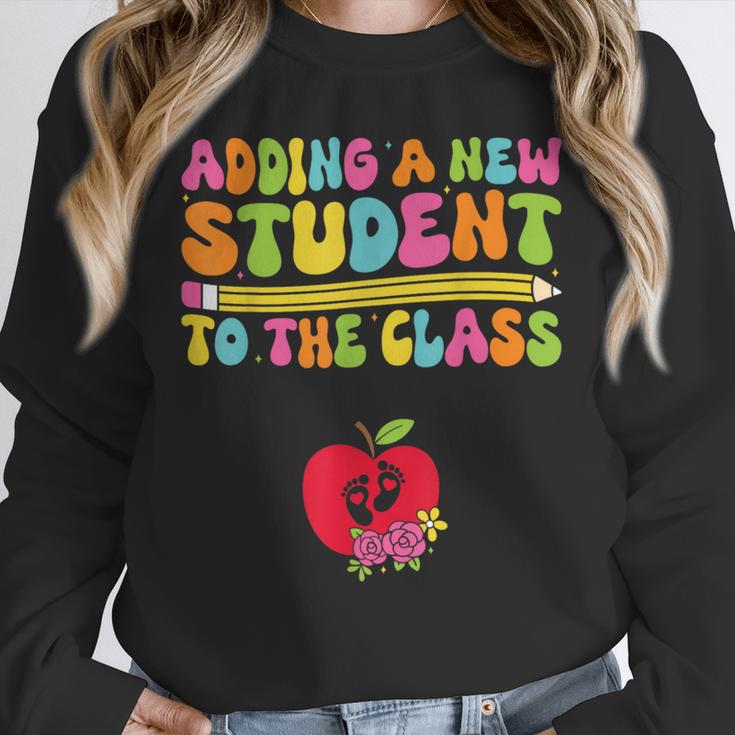 Teacher Pregnancy Announcement Clothing Expecting Teacher X-Small Unisex Sweatshirt, novelty gifts, funny gifts