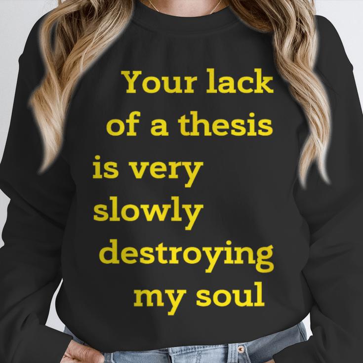Teacher Or Professor Essay Thesis Writing Joke For Men Women Unisex Sweatshirt, novelty gifts, funny gifts