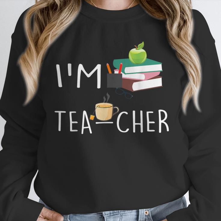 Teacher Puns I'm Tea-Cher Tea Lover Fun Teacher For Men Women Unisex Sweatshirt, novelty gifts, funny gifts