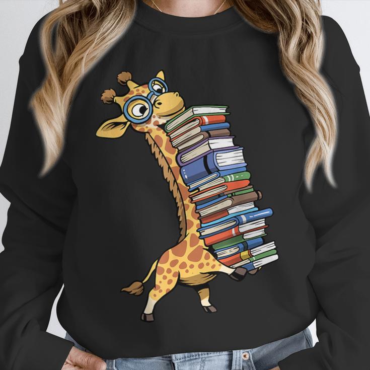Teacher Shirt Giraffe Holding Books Bookworm Librarian Unisex Sweatshirt, novelty gifts, funny gifts Teacher Shirt Giraffe Holding Books Bookworm Librarian Unisex Sweatshirt, novelty gifts, funny gifts