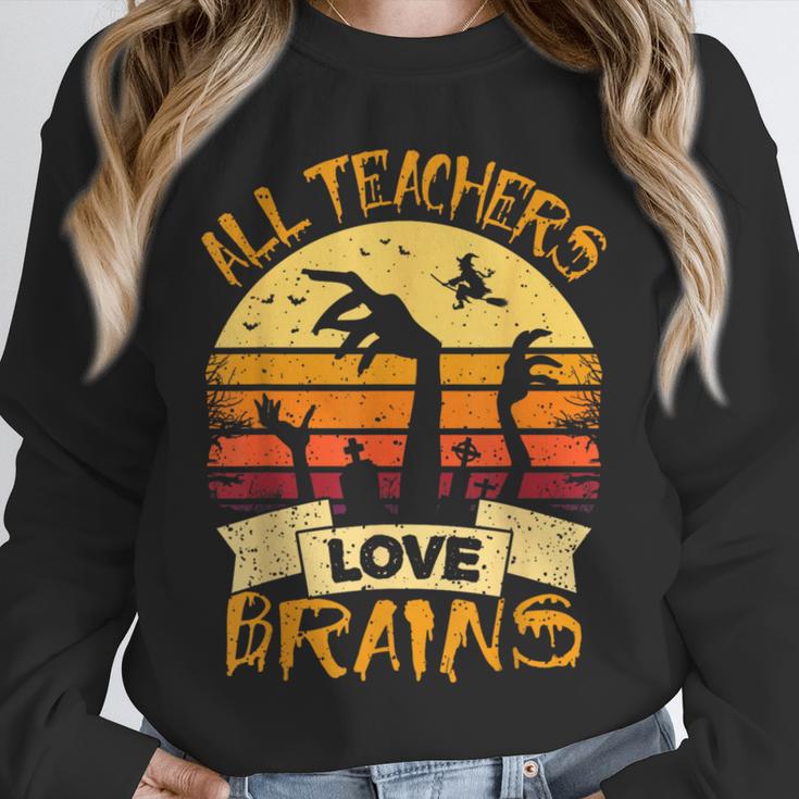 Teacher Shirt All Teachers Love Brains Halloween Men Women Unisex Sweatshirt, novelty gifts, funny gifts Teacher Shirt All Teachers Love Brains Halloween Men Women Unisex Sweatshirt, novelty gifts, funny gifts
