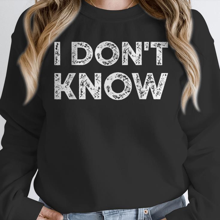 Teacher Shirts I Don't Know Idea For Teachers & Workers Adults - Small Short Sleeve Unisex Sweatshirt, novelty gifts, funny gifts