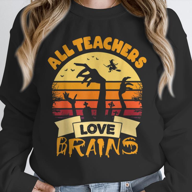 Teacher Shirts Halloween All Teachers Love Brains Unisex Sweatshirt, novelty gifts, funny gifts Teacher Shirts Halloween All Teachers Love Brains Unisex Sweatshirt, novelty gifts, funny gifts