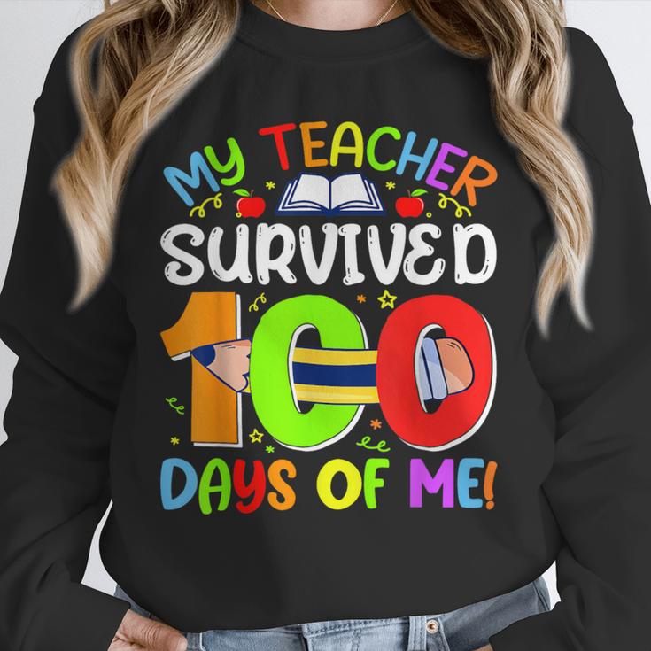 My Teacher Survived 100 Days Of Me 100 Days Of School Unisex Sweatshirt, novelty gifts, funny gifts My Teacher Survived 100 Days Of Me 100 Days Of School Unisex Sweatshirt, novelty gifts, funny gifts