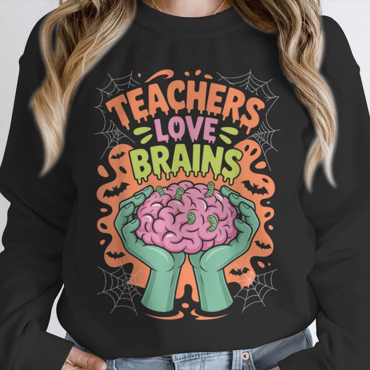 Teacher Teachers Love Brains Halloween Men Women Unisex Sweatshirt, novelty gifts, funny gifts Teacher Teachers Love Brains Halloween Men Women Unisex Sweatshirt, novelty gifts, funny gifts