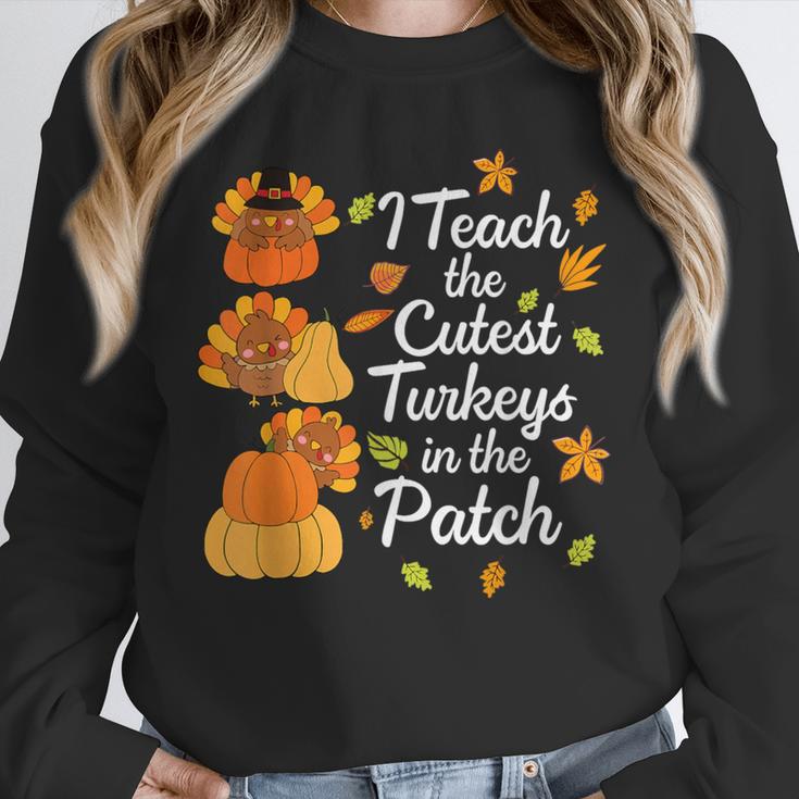Teacher Thanksgiving I Teach The Cutest Turkeys In The Patch Unisex Sweatshirt, novelty gifts, funny gifts Teacher Thanksgiving I Teach The Cutest Turkeys In The Patch Unisex Sweatshirt, novelty gifts, funny gifts