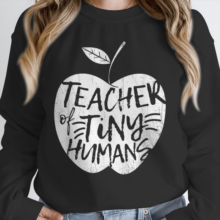 Teacher Of Tiny Humans Preschool Kindergarten Teacher Unisex Sweatshirt, novelty gifts, funny gifts
