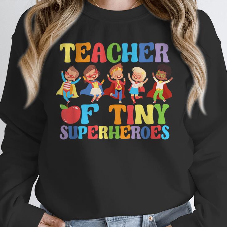 Teacher Of Tiny Superheroes Teach 100th Day Of School Unisex Sweatshirt, novelty gifts, funny gifts Teacher Of Tiny Superheroes Teach 100th Day Of School Unisex Sweatshirt, novelty gifts, funny gifts