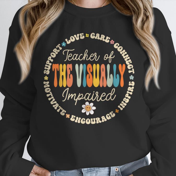 Teacher Of The Visually Impaired Back To School Team For Men Women Girls Kids Unisex Sweatshirt, novelty gifts, funny gifts Teacher Of The Visually Impaired Back To School Team For Men Women Girls Kids Unisex Sweatshirt, novelty gifts, funny gifts