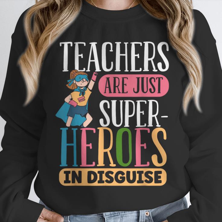 Teachers Are Just Superheroes In Disguise Back To School Unisex Sweatshirt, novelty gifts, funny gifts Teachers Are Just Superheroes In Disguise Back To School Unisex Sweatshirt, novelty gifts, funny gifts