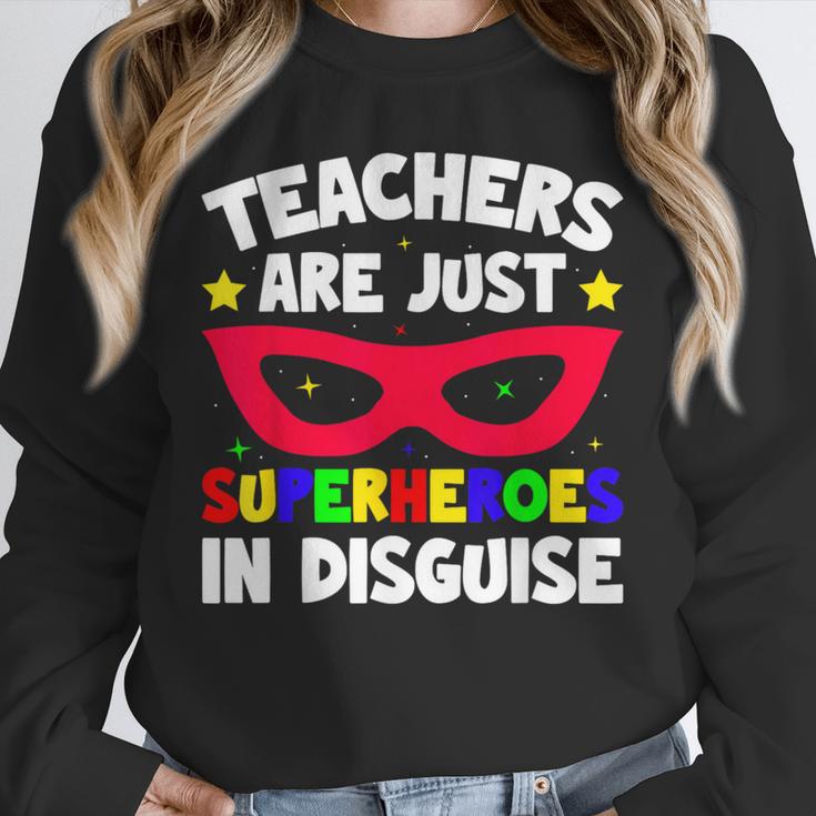 Teachers Are Just Superheroes In Disguise School Unisex Sweatshirt, novelty gifts, funny gifts Teachers Are Just Superheroes In Disguise School Unisex Sweatshirt, novelty gifts, funny gifts