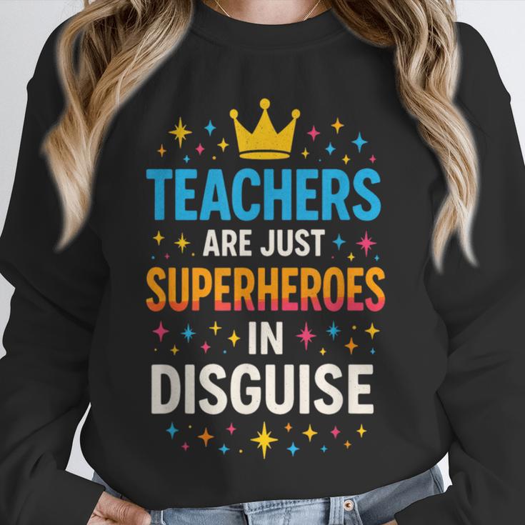 Teachers Are JUST Superheroes Fun School Unisex Sweatshirt, novelty gifts, funny gifts