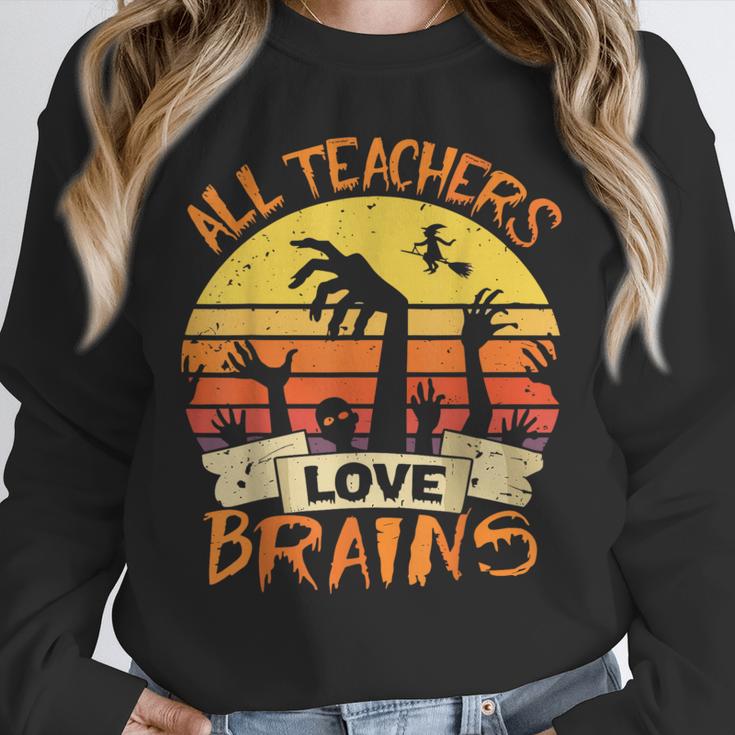 All Teachers Love Brains Shirt Halloween Teachers Unisex Sweatshirt, novelty gifts, funny gifts All Teachers Love Brains Shirt Halloween Teachers Unisex Sweatshirt, novelty gifts, funny gifts