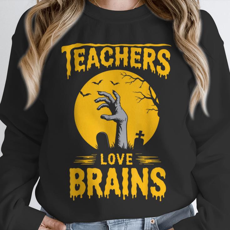 Teachers Love Brains Shirt Men Women Halloween Teacher Unisex Sweatshirt, novelty gifts, funny gifts Teachers Love Brains Shirt Men Women Halloween Teacher Unisex Sweatshirt, novelty gifts, funny gifts