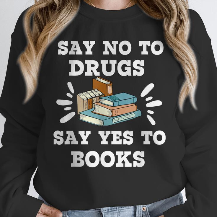 Teachers Red Ribbon Week Say No To Drugs Say Yes To Books Unisex Sweatshirt, novelty gifts, funny gifts Teachers Red Ribbon Week Say No To Drugs Say Yes To Books Unisex Sweatshirt, novelty gifts, funny gifts