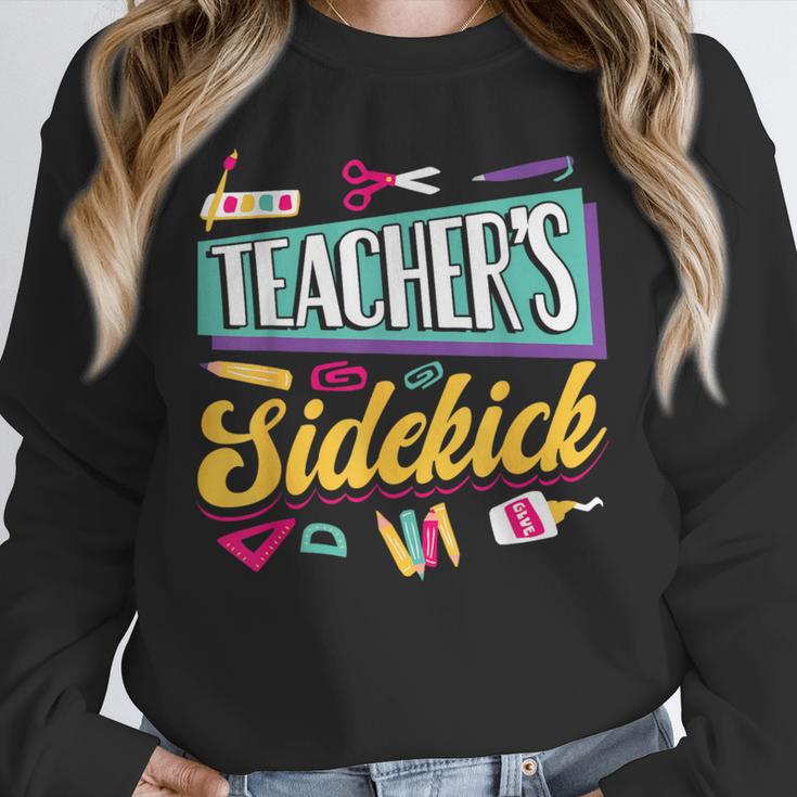 Teacher's Sidekick Teacher Assisting Teaching Assistant Unisex Sweatshirt, novelty gifts, funny gifts Teacher's Sidekick Teacher Assisting Teaching Assistant Unisex Sweatshirt, novelty gifts, funny gifts