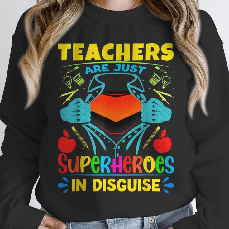 Teachers Are Superheroes – Fun Appreciation Unisex Sweatshirt, novelty gifts, funny gifts