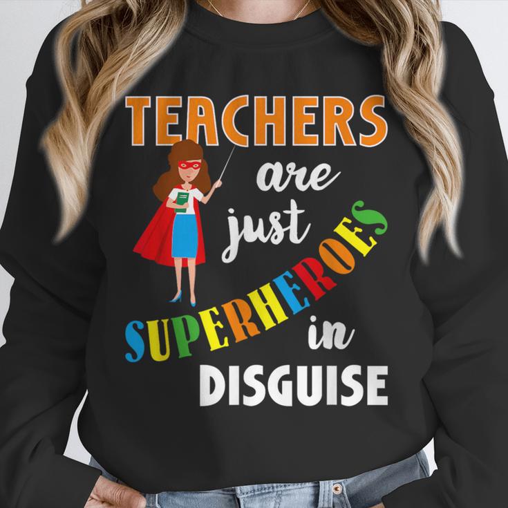 Teachers Are Superheroes Graduation School Teachers Unisex Sweatshirt, novelty gifts, funny gifts
